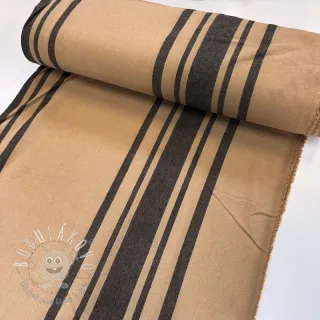 Dekoračná látka Bernadette stripe lin noir
