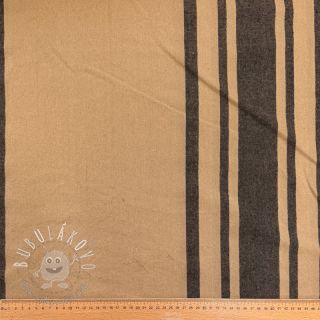 Dekoračná látka Bernadette stripe lin noir