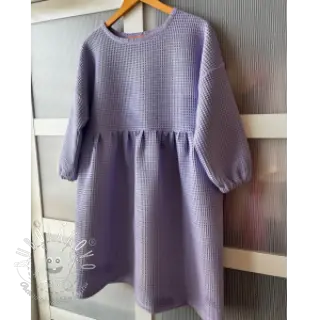 Bavlna s vaflovou väzbou bright lilac