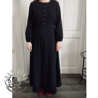 Bavlnená látka s ľanom black