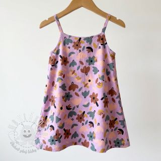 Bavlnená látka Flowers lavender by JENNIFER BOURON ORGANIC