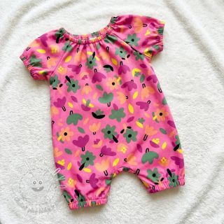 Bavlnená látka Flowers pink by JENNIFER BOURON ORGANIC