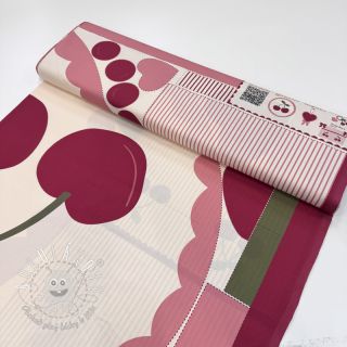 Bavlnená látka Cherries playmat PANEL digital print