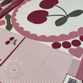 Bavlnená látka Cherries playmat PANEL digital print
