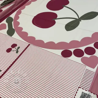 Bavlnená látka Cherries playmat PANEL digital print