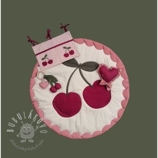 Bavlnená látka Cherries playmat PANEL digital print