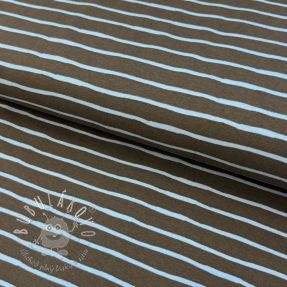 Úplet Stripes dark khaki