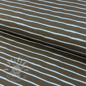 Úplet Stripes dark khaki