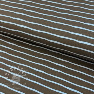 Úplet Stripes dark khaki