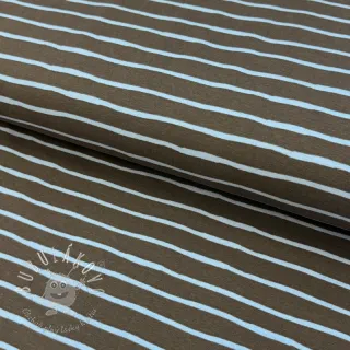 Úplet Stripes dark khaki