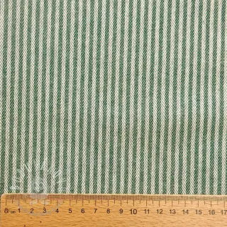 Dekoračná látka DOBBY Colored stripe army green