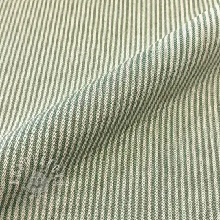 Dekoračná látka DOBBY Colored stripe army green
