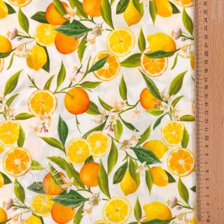 Viskóza RAYON POPLIN Fruity design D