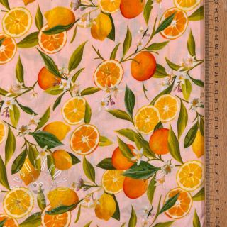 Viskóza RAYON POPLIN Fruity design F