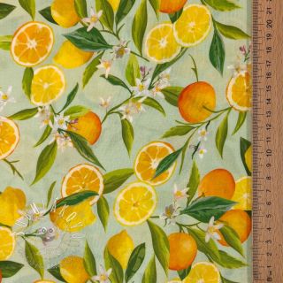 Viskóza RAYON POPLIN Fruity design E