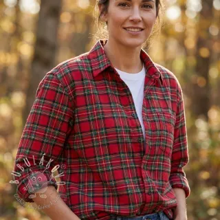 Bavlnená látka LIGHT FLANNEL Check design G