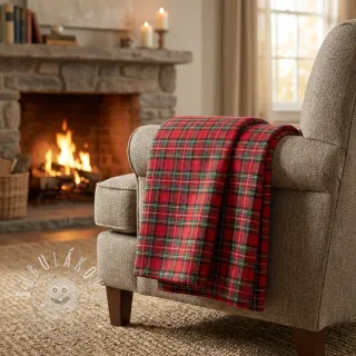 Bavlnená látka LIGHT FLANNEL Check design G
