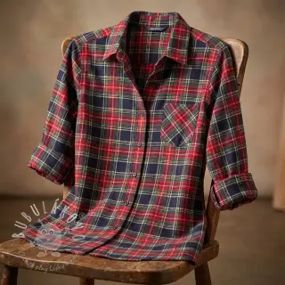 Bavlnená látka LIGHT FLANNEL Check design C