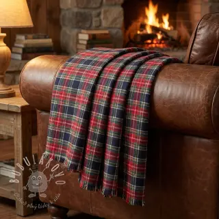 Bavlnená látka LIGHT FLANNEL Check design C