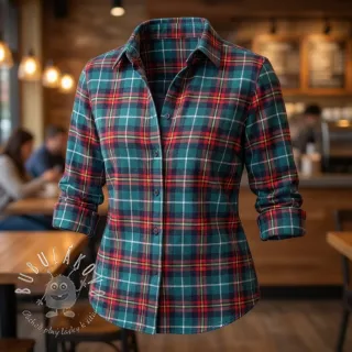 Bavlnená látka LIGHT FLANNEL Check design E
