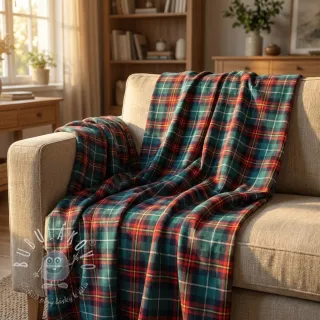 Bavlnená látka LIGHT FLANNEL Check design E