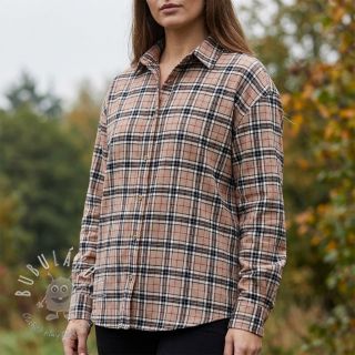 Bavlnená látka LIGHT FLANNEL Check design F
