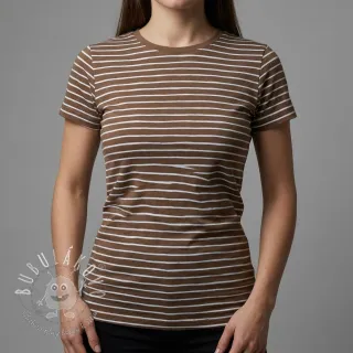 Úplet Stripes dark khaki