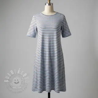 Úplet Stripes dusty blue