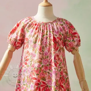 Viskóza RAYON POPLIN Printed Rosie design A