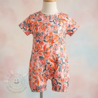Viskóza RAYON POPLIN Printed Rosie design B