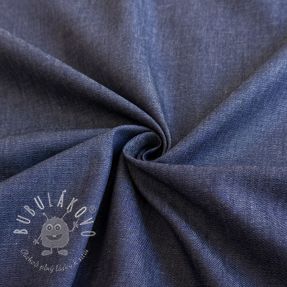 Bavlnená látka JEANS Chambre dark blue