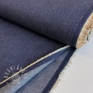 Bavlnená látka JEANS Chambre dark blue