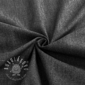 Bavlnená látka JEANS Chambre black