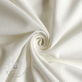 Bavlnená látka s ľanom PREMIUM off white