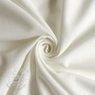 Bavlnená látka s ľanom PREMIUM off white