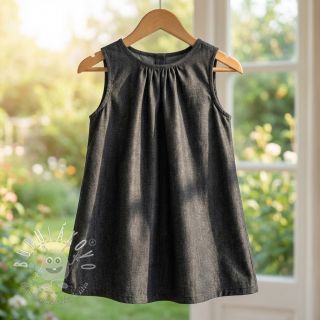 Bavlnená látka JEANS Chambre black