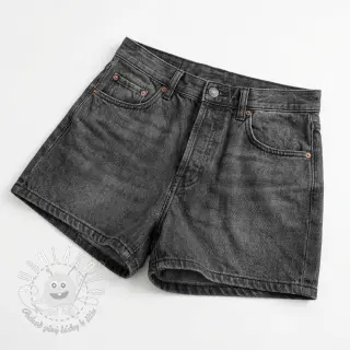 Bavlnená látka JEANS Chambre black
