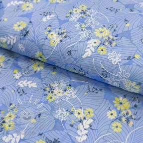 Bavlnená látka s prímesou Burny lovely blue