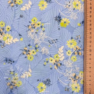 Bavlnená látka s prímesou Burny lovely blue