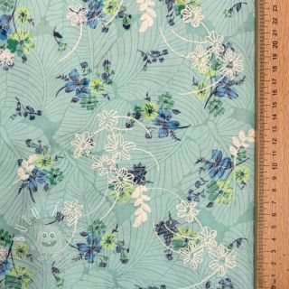 Bavlnená látka s prímesou Burny lovely green