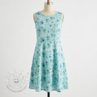 Bavlnená látka s prímesou Burny lovely green