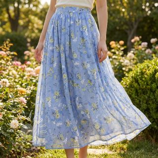 Bavlnená látka s prímesou Burny lovely blue