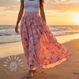 Bavlnená látka s prímesou Burny lovely pink