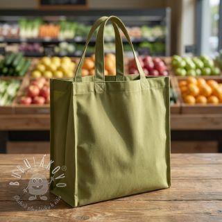 Bavlnená látka TWILL soft brushed lime