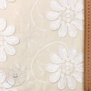 Bavlnená látka EMBROIDERY Bellagio cream