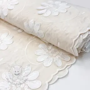 Bavlnená látka EMBROIDERY Bellagio cream