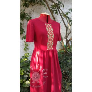 Ľan predpraný dark red