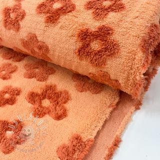 Kabátovina TEDDY Flower power orange