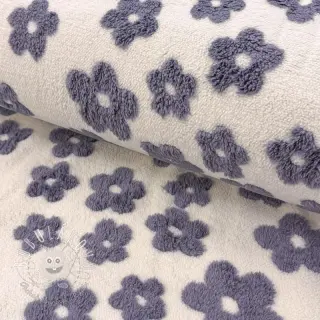Kabátovina TEDDY Flower power lavender