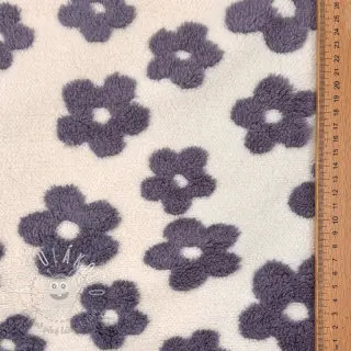 Kabátovina TEDDY Flower power lavender